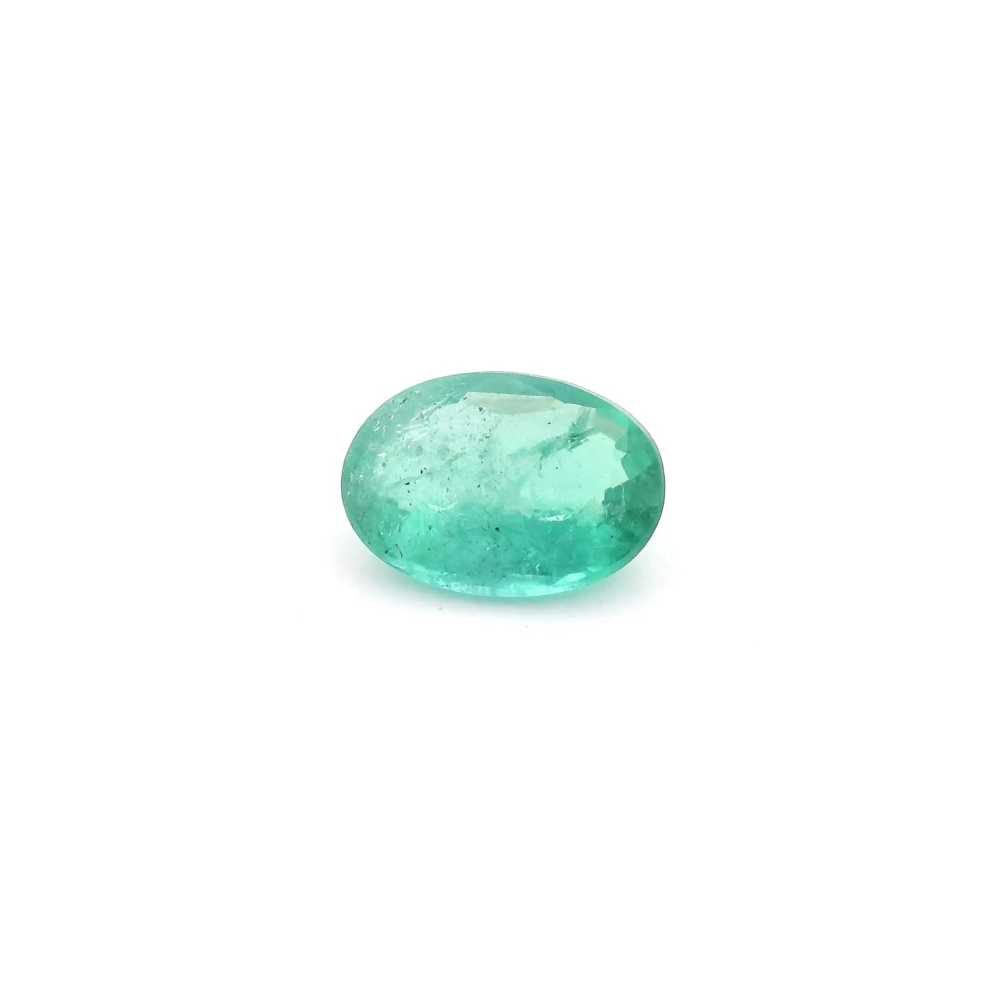 0.97ct Oval Natural Emerald (Colour Green, Clarity Slightly Included, Cut Faceted)