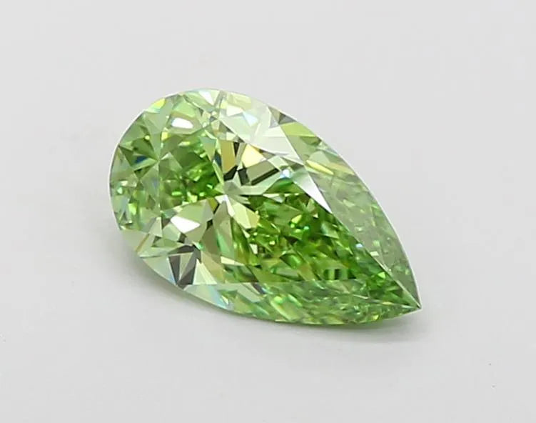 1.09ct Pear Lab Grown Diamond (Colour Fancy Vivid Green, Clarity VS1, IGI Certified)