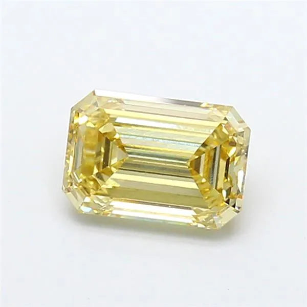 1.48ct Emerald Lab Grown Diamond (Colour Fancy Yellow, Clarity VS1, IGI Certified)