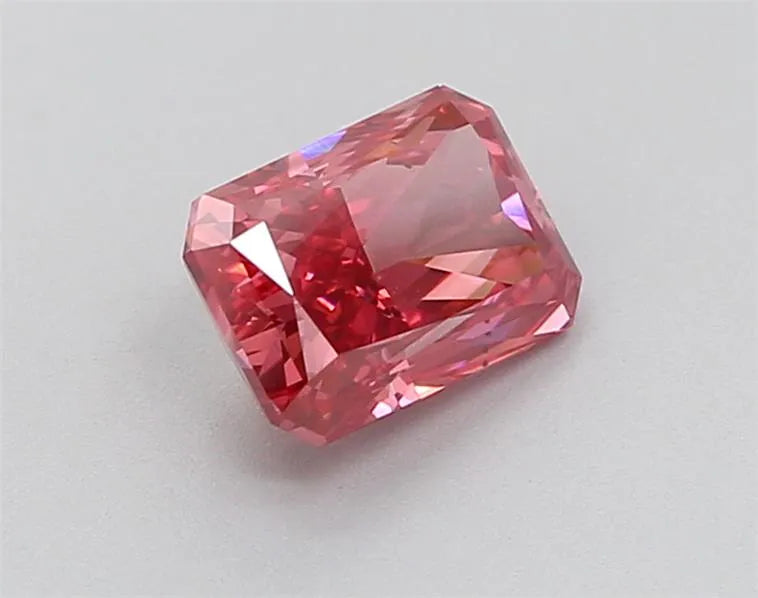 1.26ct Radiant Lab Grown Diamond (Colour Fancy Vivid Pink, Clarity SI1, IGI Certified)